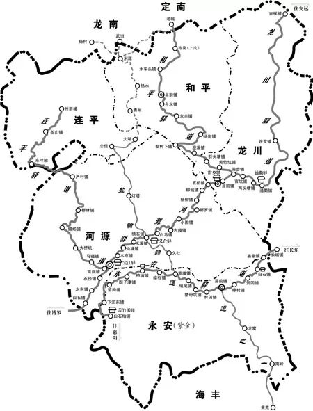 《和平县志》《龙川县志》明确记载了两条"粤赣古驿道",但都不是目前