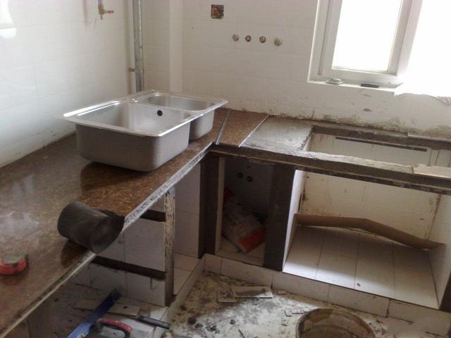 教装修"小白"自制砖砌厨房橱柜装修设计全过程