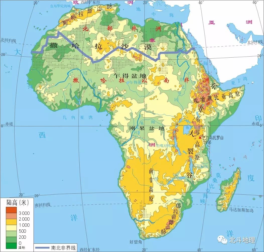 撒哈拉沙漠约占非洲面积的几分之一