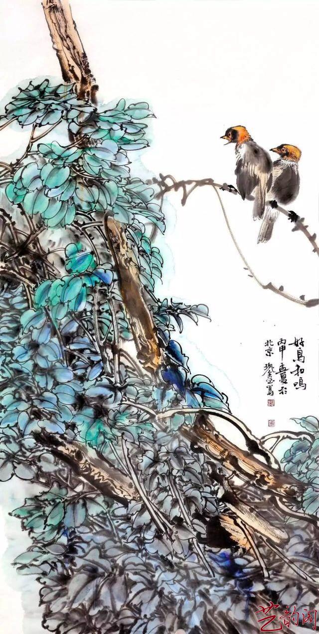 1992年研修于北京画院,1994年10月在北京中国美术馆举办个人画展.