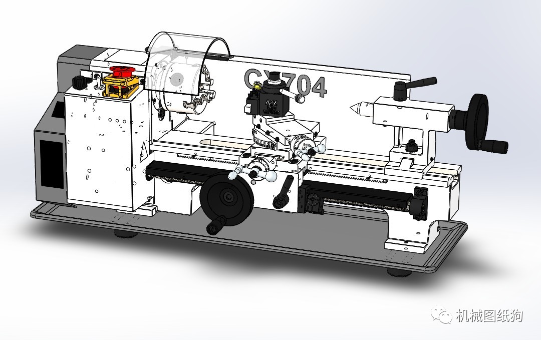 【工程机械】小型数控车床cx704模型3d图纸