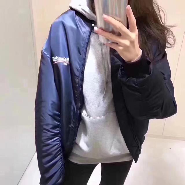 balenciaga巴黎世家后背可乐波浪字母刺绣棒球服