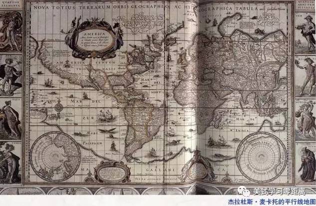 古老的中世纪地图,让人联想到游戏中的"藏宝图"