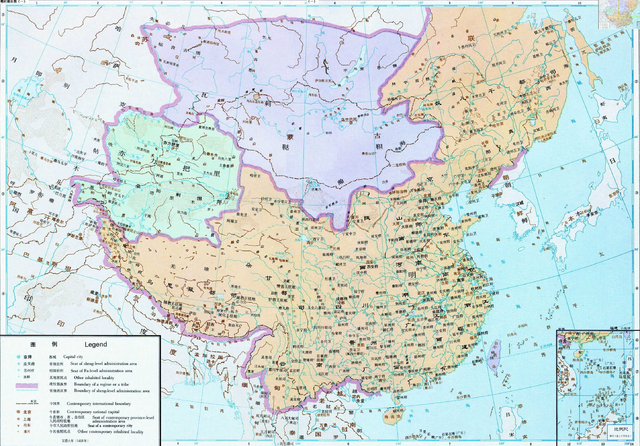 《中国历史地图集》第七册2——明时期图组(转载 国学图片