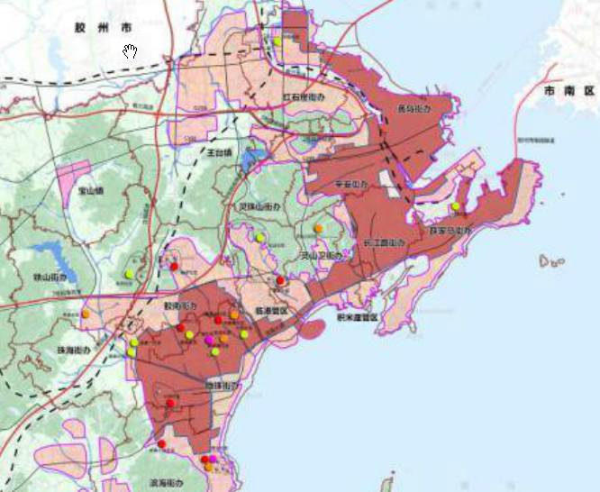 青岛西海岸新区村居改造专项规划:村居改造近期规划布局图(点击可放大