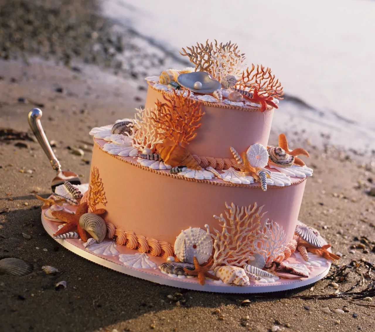 沙灘海洋奶油蛋糕8吋 - 歷年客製專區分享