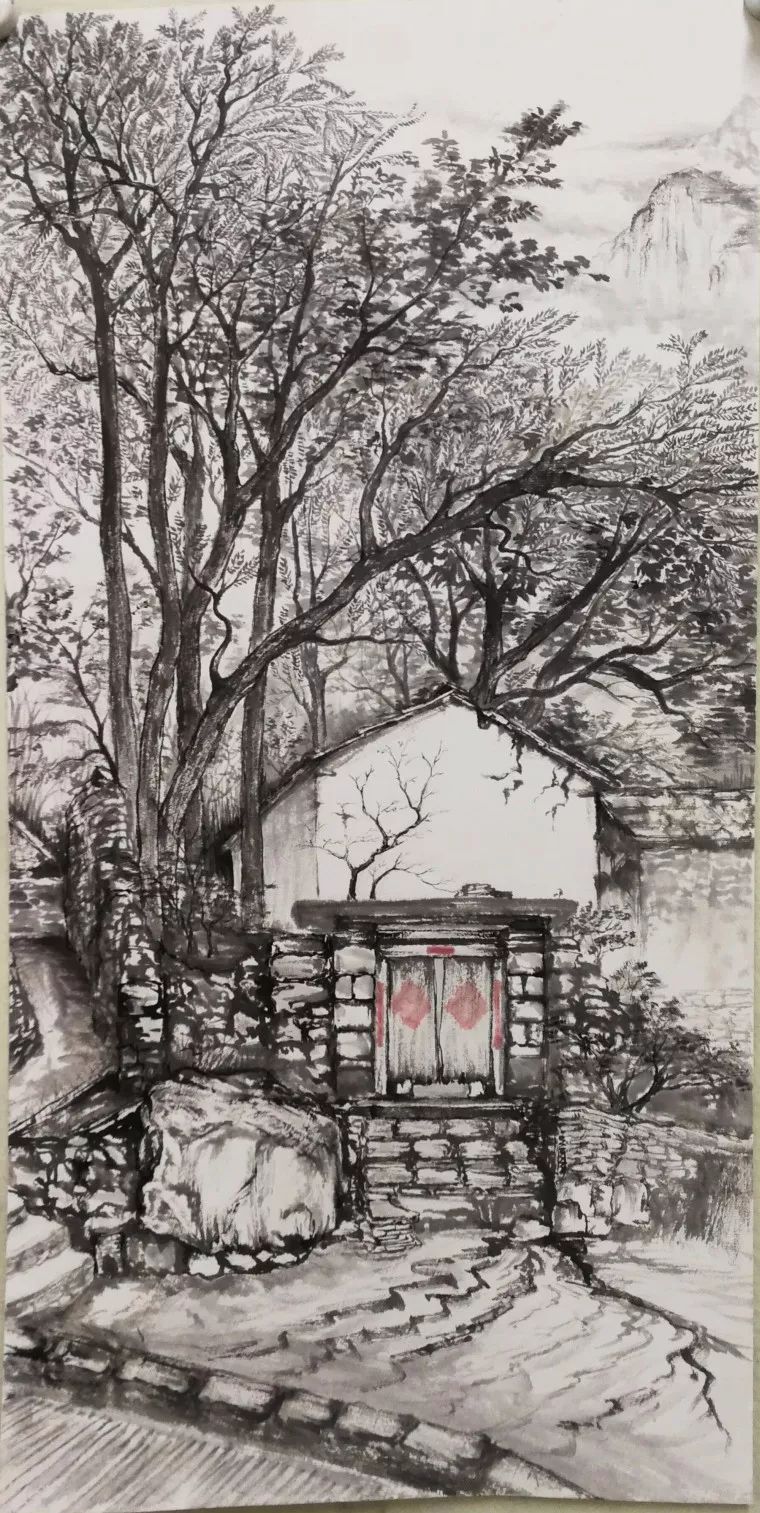 河北师范大学美术与设计学院2015级中国画系学生写生作品欣赏一