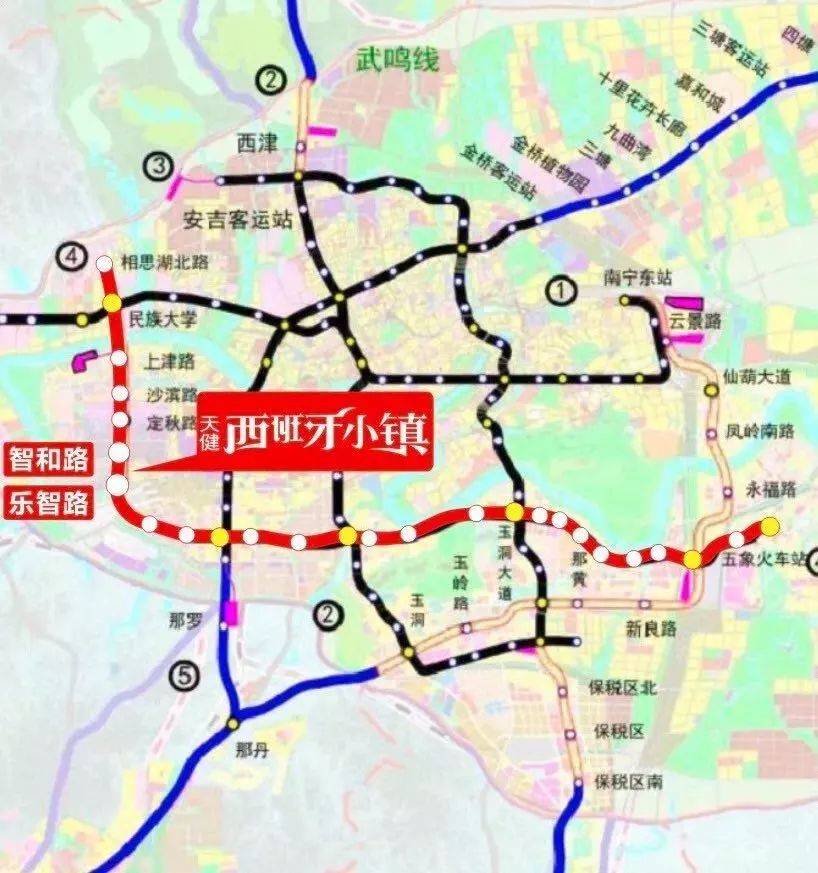 智和路,定秋路,沙滨路,上津路等站点,将贯穿沙井;在地铁沿线上, 天健