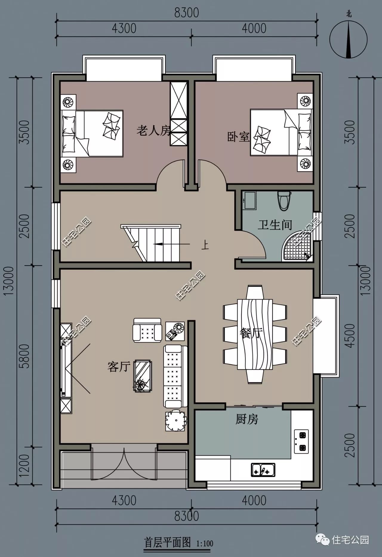 浪漫飘窗给你更好的居住体验,8x14米小面宽现代别墅(全图 视频展示)