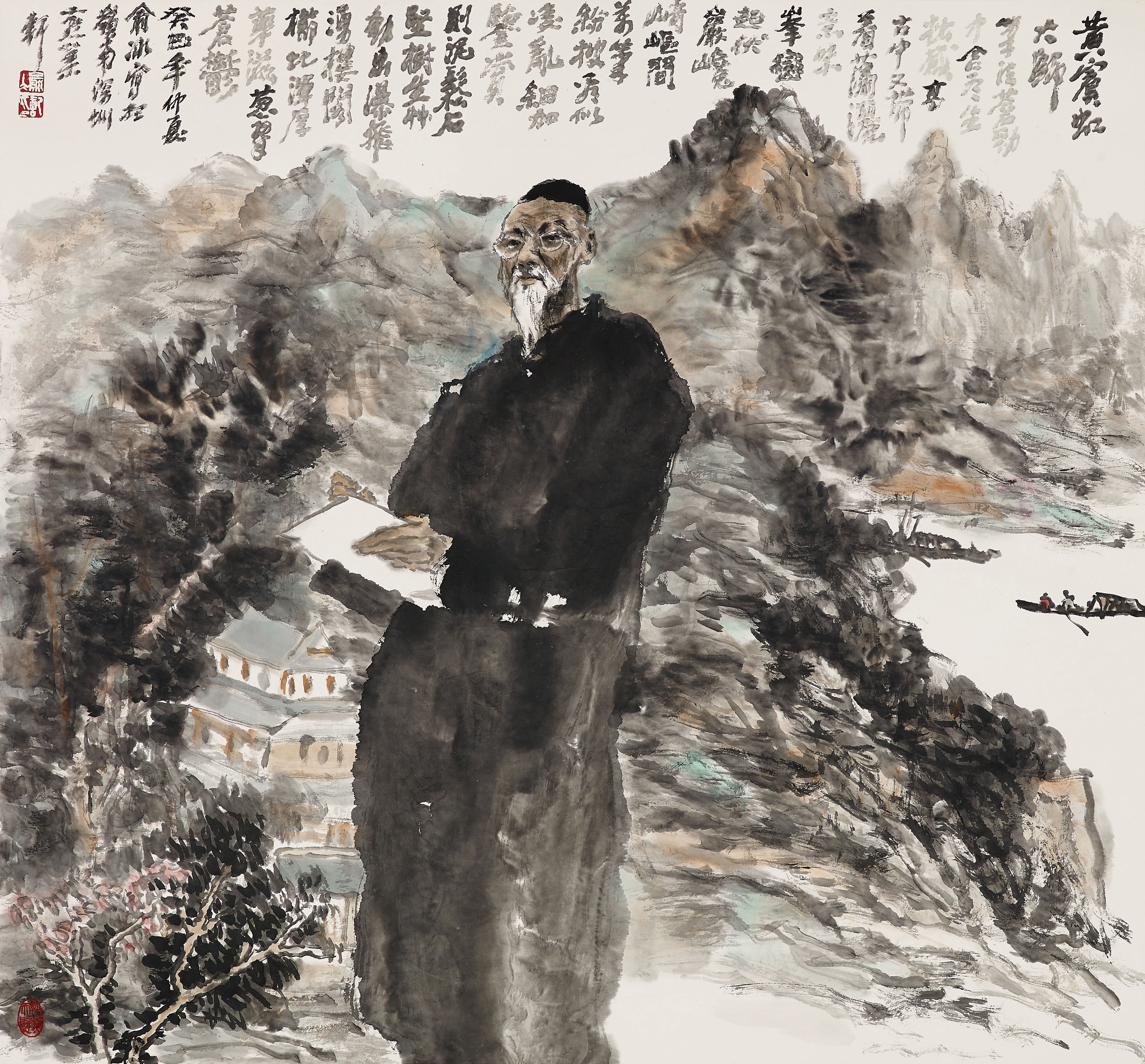 师万物,染豪情俞冰国画作品赏析