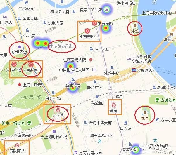 16家浦西酒店中有超过一半集中在南京路步行街周边.