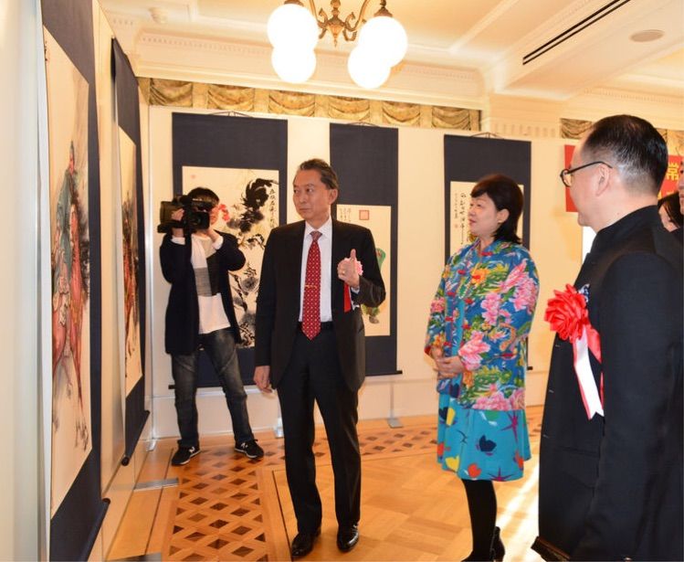 陈泽胜书画日本展在百年历史东京鸠山会馆隆重开幕