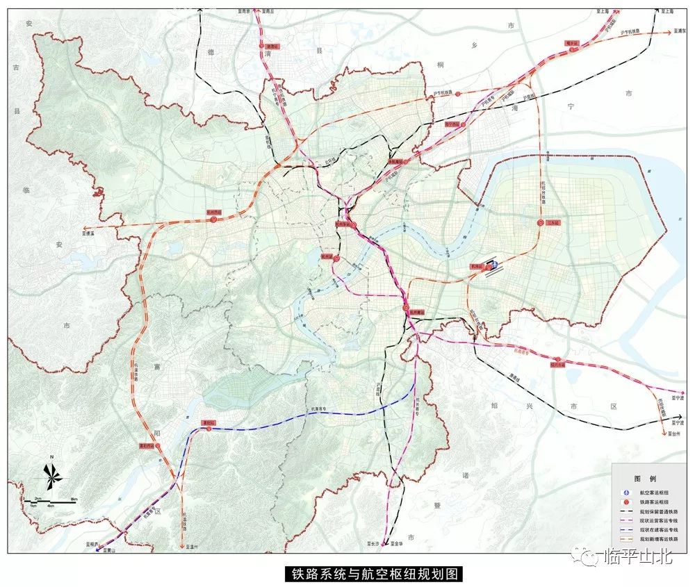 铁路系统与航空枢纽规划图