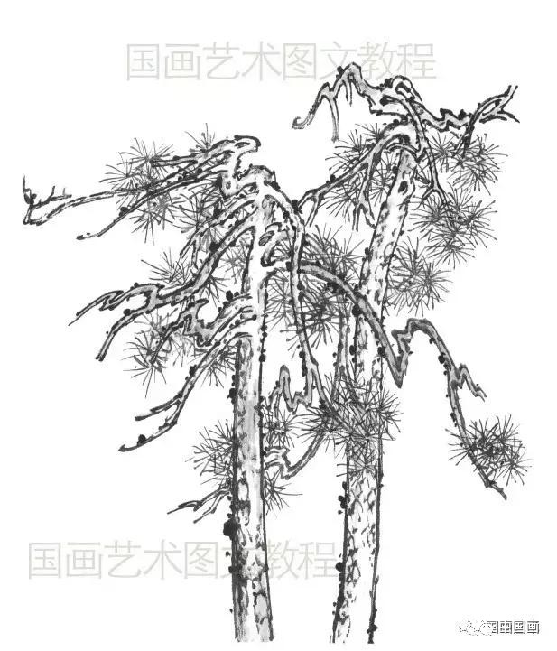 图文教程:山水画基础技法,中国水墨山水画入门,0基础入学