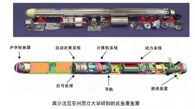 宾夕法尼亚州国立大学研制的反鱼雷鱼雷