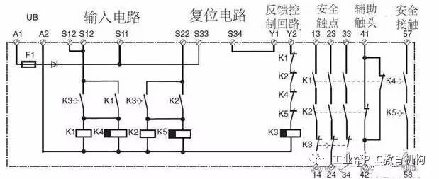 安全继电器工作原理,接线图,使用方法图解