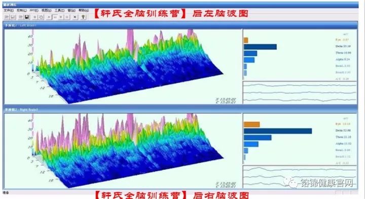 脑波测试专业的操作人士卓女士对此脑波进行了解说:"入营前测试的