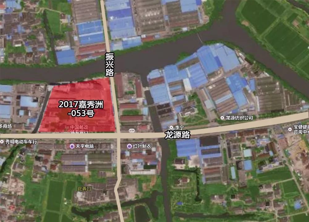 2017嘉秀洲-053号地块,王店镇龙源路北侧,振兴路西侧地块,商住用地