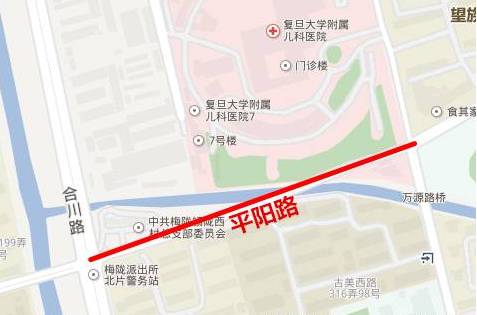 闵行万源路双向道西侧开放往来南方商务区儿科医院更方便啦