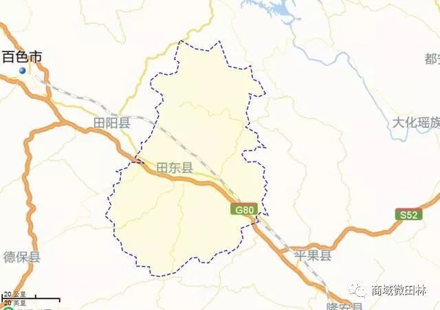 第六名,田东县2806平方公里,37.12万人.