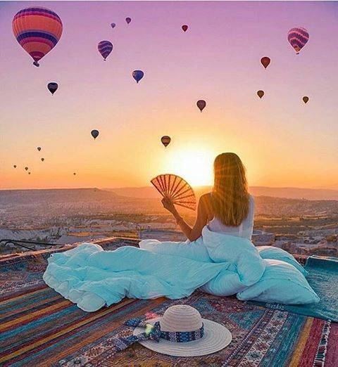我想带你去浪漫的土耳其,然后一起坐着热气球