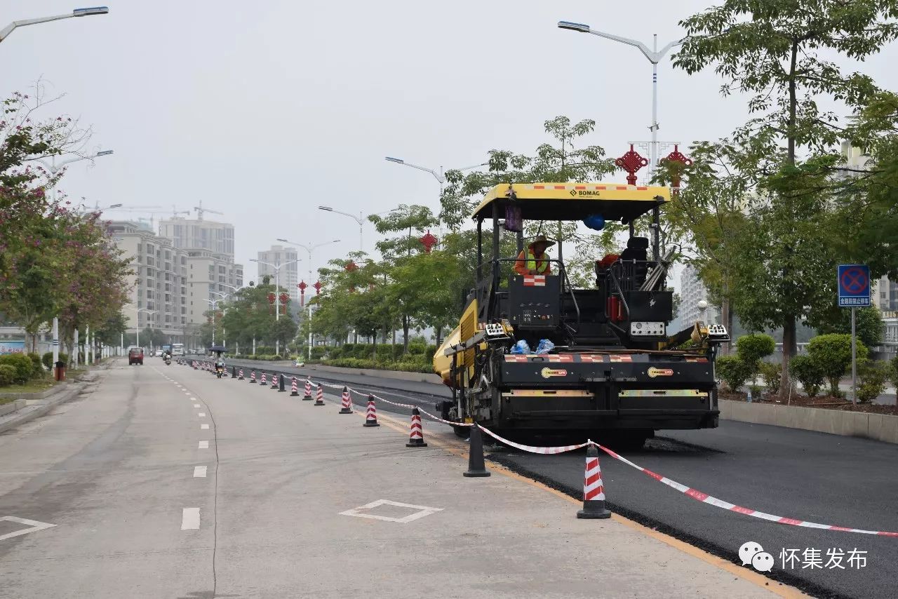 怀集10条市政路将大变样!县城道路"白加黑"工程正式动工!