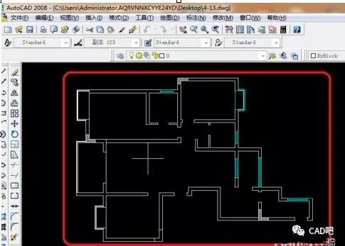 cad如何绘制墙跟窗的平面图