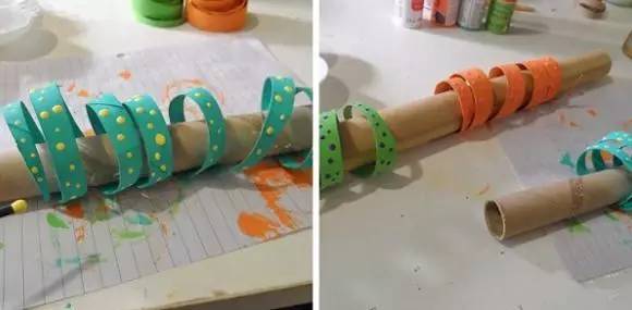 5款幼儿园创意手工制作彩色小花蛇,效果非常逼真哦!