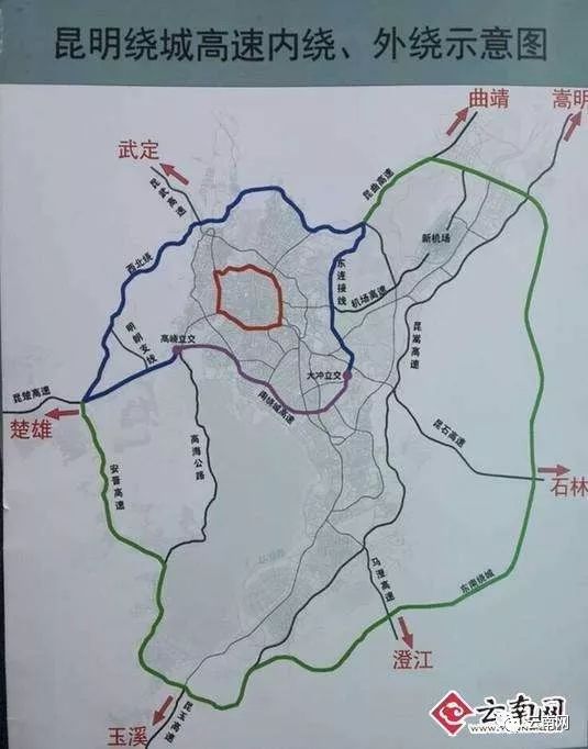 与贵州已建板坝至江底高速公路顺接,止于陆良县召夸镇,全长110