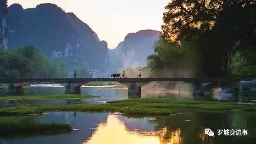 剑江风景:金风送爽,两岸竹影横斜 万里江天,已是秋意浓浓