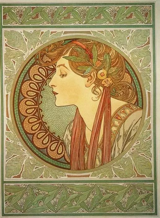 插画艺术大师 alphonse maria mucha 穆夏