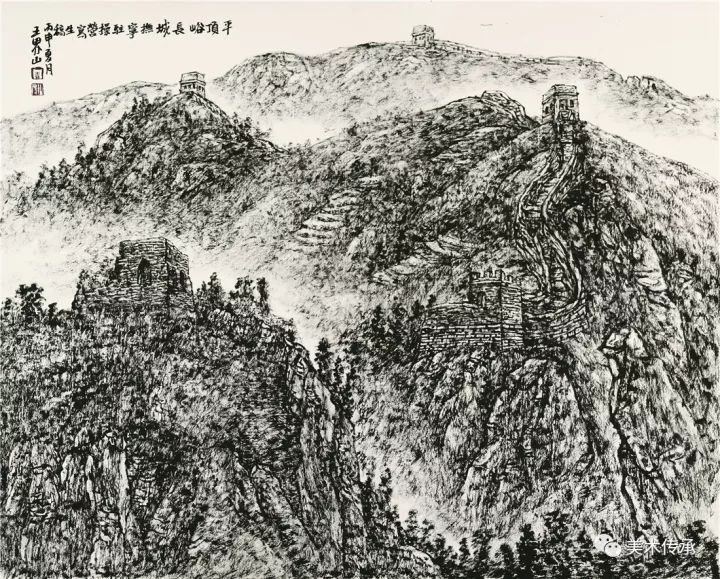 21世纪中国山水画名家王界山作品欣赏—明星传媒特别推荐