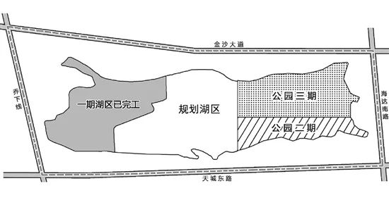 金沙湖区规划示意图