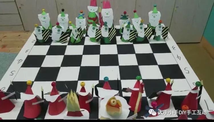 火星小学国际象棋手工diy大比拼