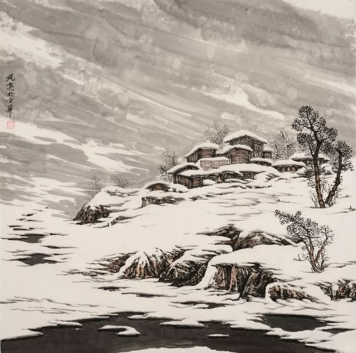 作品展|范亮雪景山水画欣赏