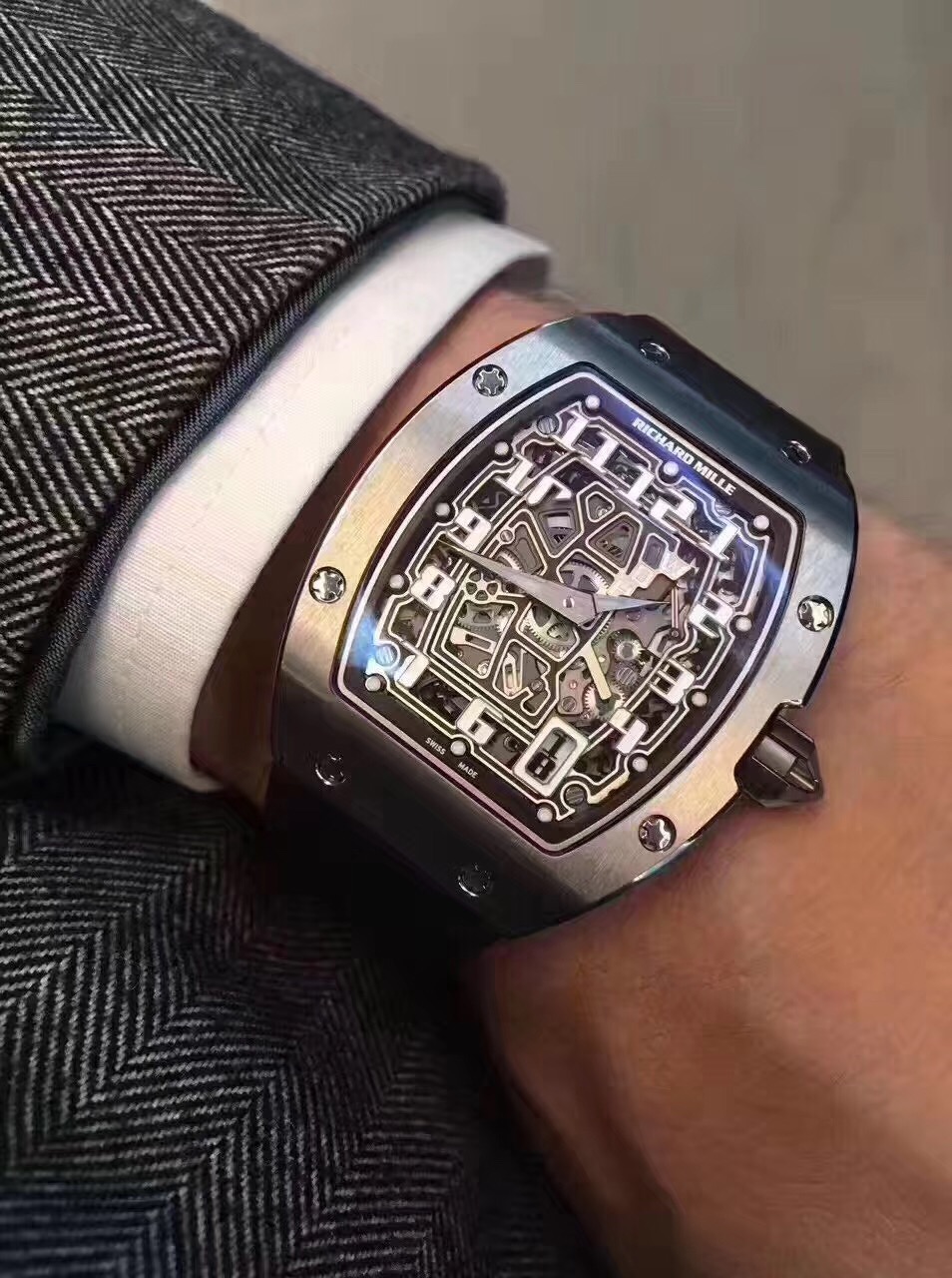 理查德米勒rm067手表richardmille6701超薄自动男士机械手表