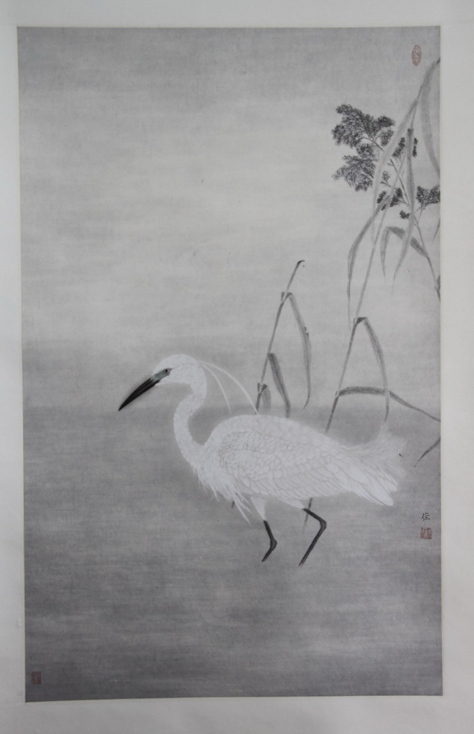 刘伟佳 《白鹭》 66x99cm 国画 2013 天津美术学院