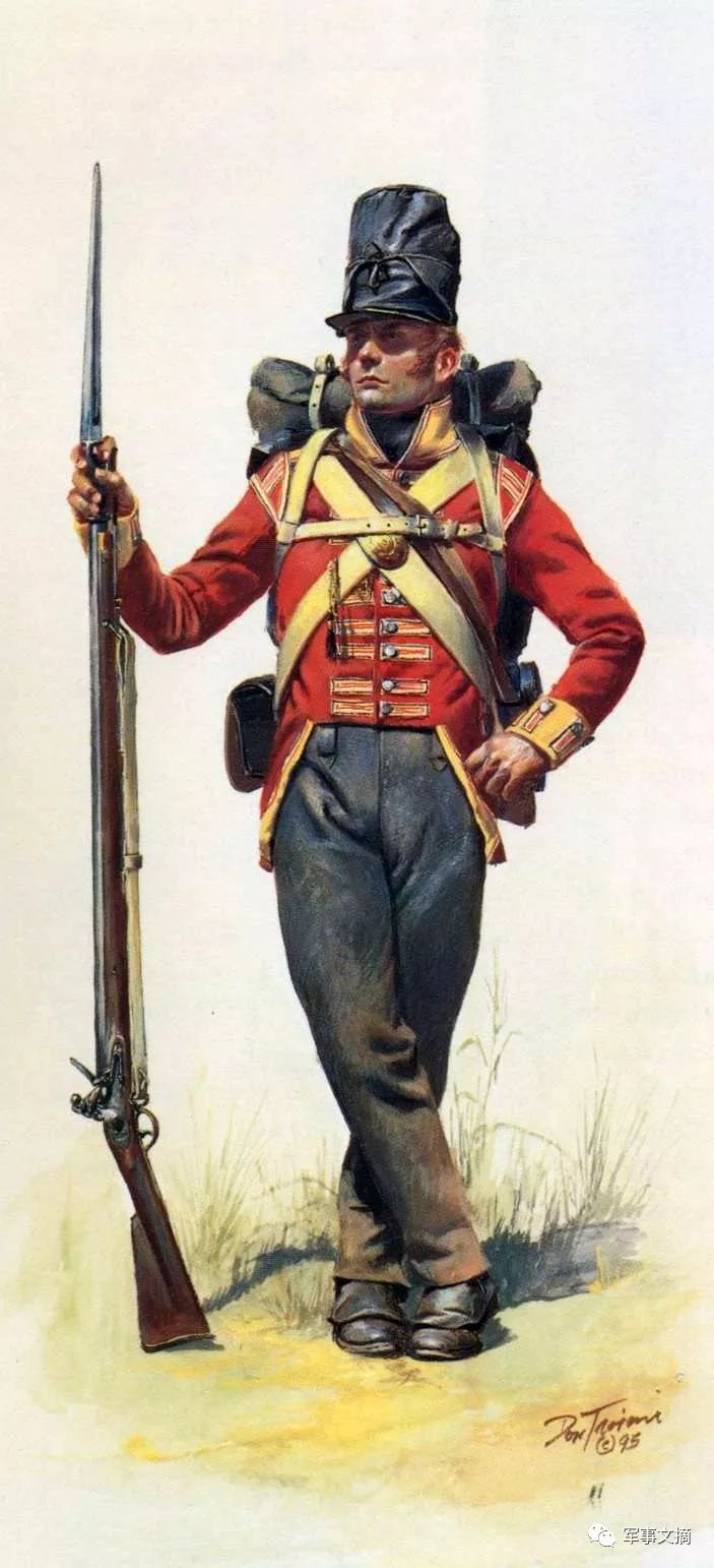 拿破仑战争时期的英国步兵标准像