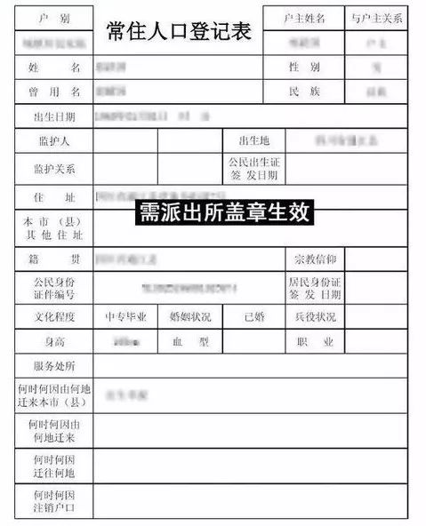 人口登记表_常住人口登记表(2)