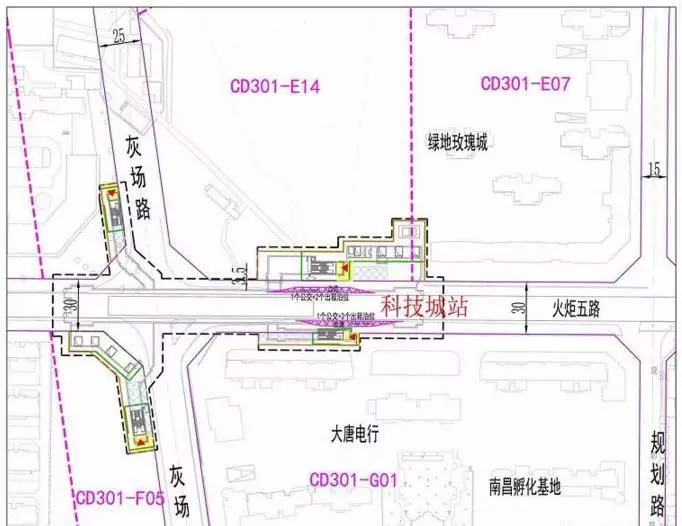 南昌地铁4号线部分站点及出口数量公布,快看看你家在哪个出入口?