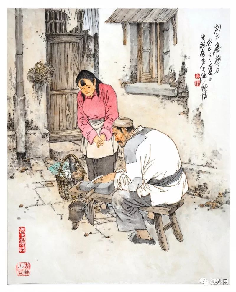 著名连环画家范生福和他笔下的画说老上海和连环画卖饼