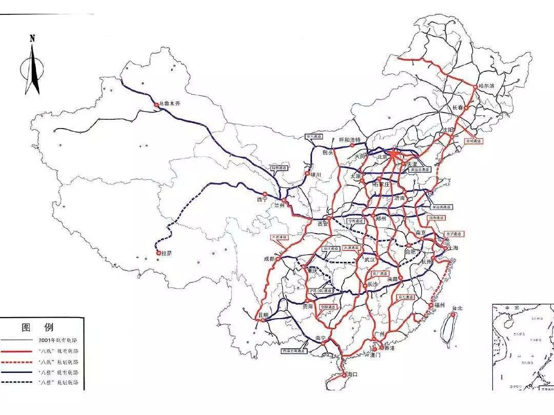 提出,到2020年,铁路网基本覆盖城区常住人口20万以上城市,高速