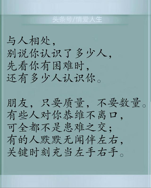 这年头:人脸看得清,人心看不透!心软总受累,老实常吃亏!