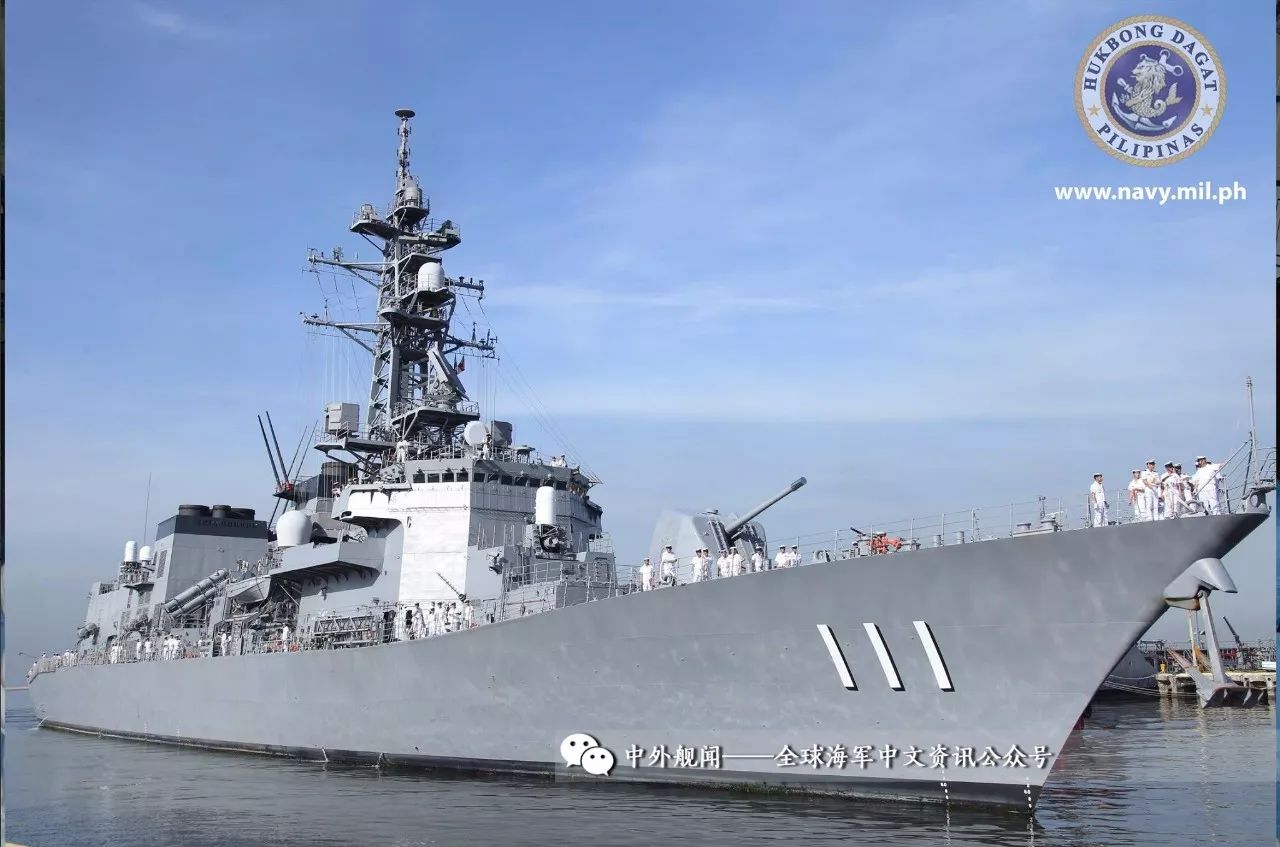 日本海自大波号驱逐舰访问菲律宾