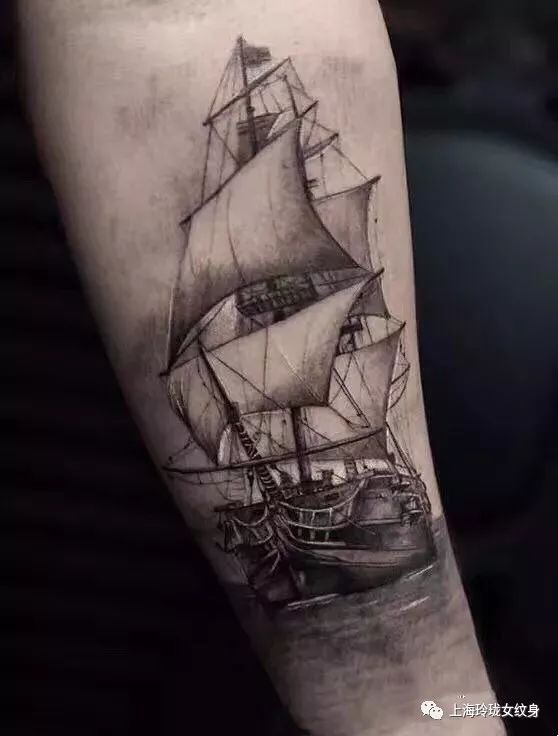 帆船纹身