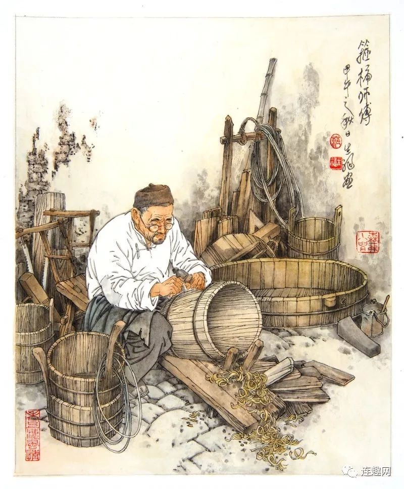 著名连环画家范生福和他笔下的画说老上海和连环画卖饼