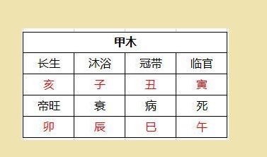 十二长生表,由十天干和十二地支构成,十二地支代表着十二个月份;用来