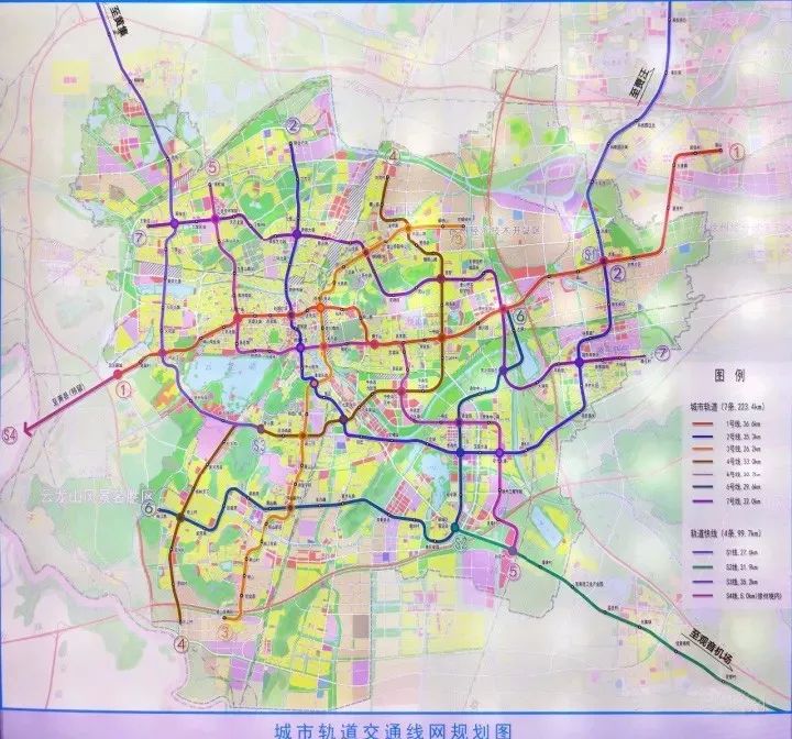 徐州城市轨道交通线网规划图