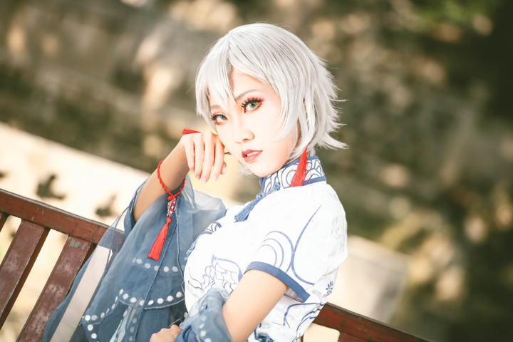 vsinger 言和青花瓷同人旗袍cosplay