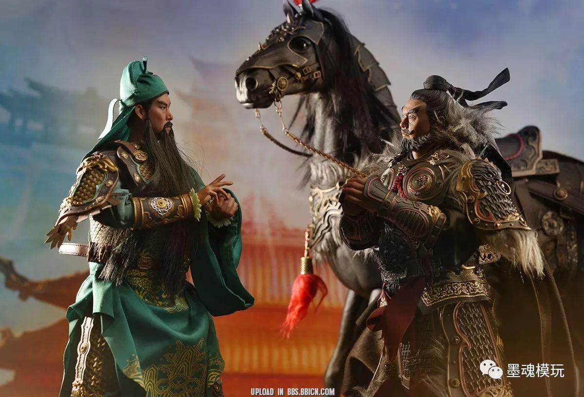 多人开箱美图inflames toys 1/6 "三国猛将魂"张飞-翼德 乌骓豹 战旗